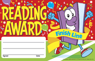 Picture of Awards reading award finish line