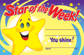 Picture of Awards star of the week 30/pk 5x8