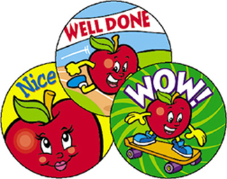 Picture of Stinky stickers amazing apples 60pk  acid-free apple