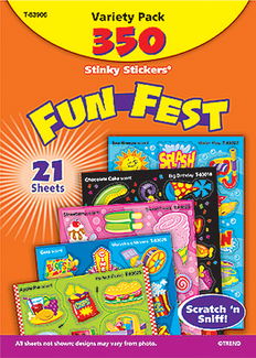 Picture of Stinky stickers mixed shapes 350/pk  acid-free variety pk