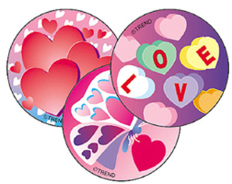 Picture of Stinky stickers valentines day 60pk  cherry acid-free