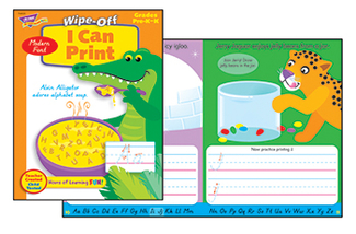 Picture of I can print-modern 28pg wipe-off  books