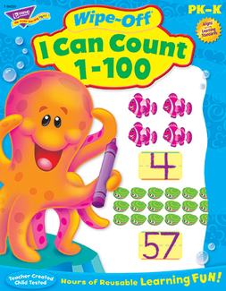 Picture of I can count 1-100 wipe off book gr  pk-k