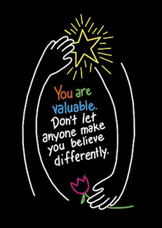 Picture of Poster you are valuable 13 x 19  large