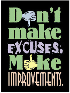 Picture of Poster dont make excuses 13 x 19  large