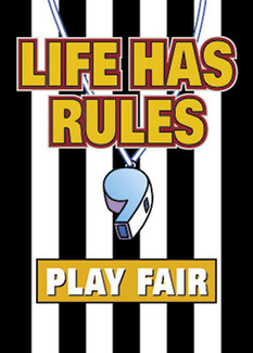 Picture of Poster life has rules play fair