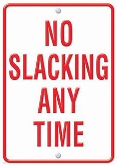 Picture of No slacking lp large posters