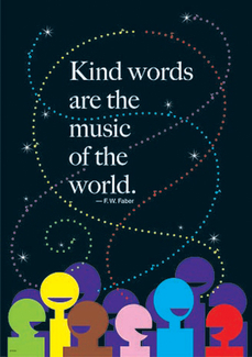 Picture of Kind words are the music lp large  posters