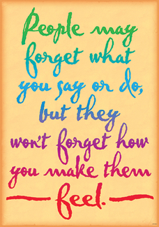Picture of People may forget what you say  poster