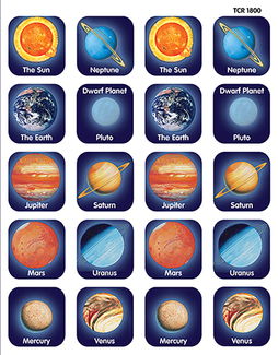 Picture of Planets thematic stickers