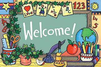Picture of School tools welcome 30pk postcards