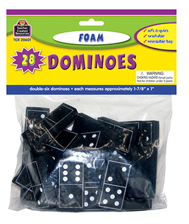 Picture of Foam dominoes black