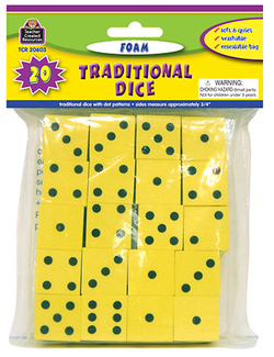 Picture of Foam traditional dice