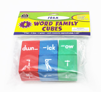Picture of Foam word families cubes