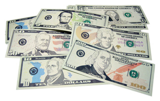 Picture of Play money assorted bills