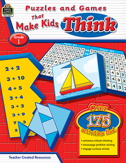 Picture of Puzzles and games that make kids  think gr-1