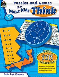 Picture of Puzzles and games that make kids  think gr-2