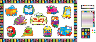 Picture of Monsters bulletin board essentials  set