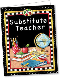 Picture of Substitute teacher pocket folder tc