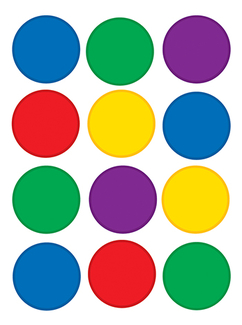Picture of Colorful circles mini accents