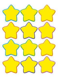 Picture of Yellow stars mini accents