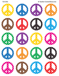 Picture of Peace signs stickers 120 header