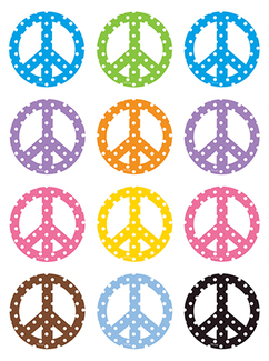 Picture of Peace signs mini accents