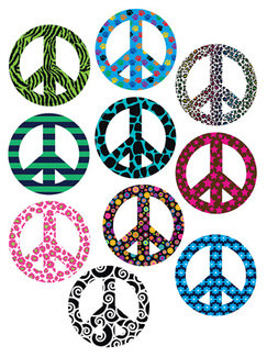 Picture of Fancy peace signs accents