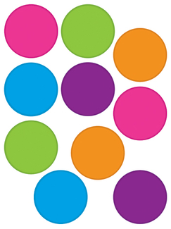 Picture of Bright colors circles accents