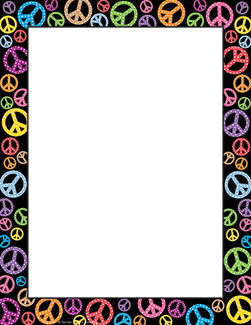 Picture of Peace signs computer paper