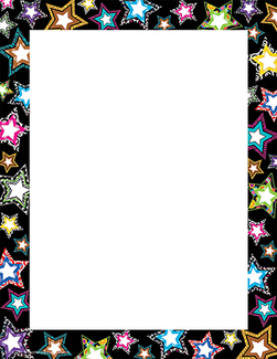 Picture of Fancy stars computer paper