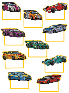 Picture of Race cars accents