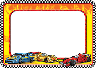 Picture of Race cars name tags