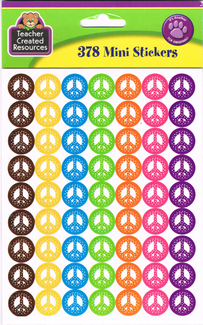 Picture of Peace signs mini stickers