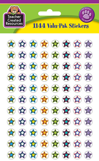 Picture of Fancy stars 2 mini stickers valu pk