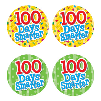 Picture of 100 days smarter wear em badges
