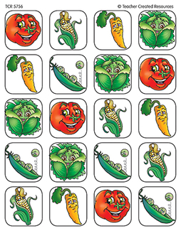 Picture of Vegetables stickers 120 stks
