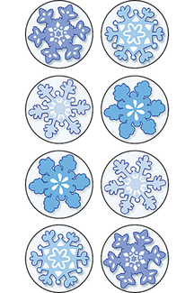 Picture of Winter mini stickers 378 stks