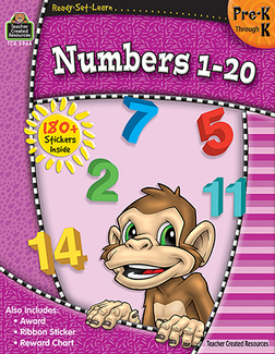 Picture of Ready set learn numbers 1-20 pk-k