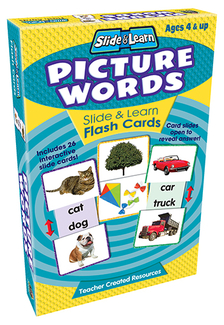 Picture of Picture words slide & learn flash  cards