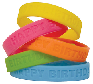 Picture of Happy birthday 2 wristbands