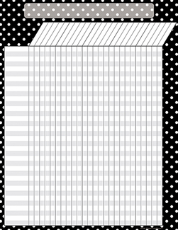 Picture of Black polka dots incentive chart