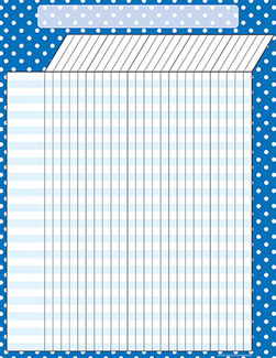 Picture of Blue polka dots incentive chart