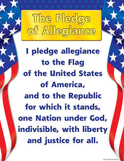 Picture of Pledge of allegiance chart 17x22