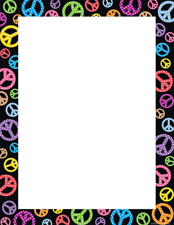 Picture of Peace signs blank chart