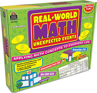 Picture of Real world math unexpected events  game
