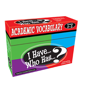 Picture of I have who has gr 2-3 academic  vocabulary games