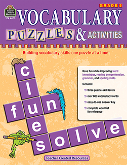 Picture of Vocabulary puzzles & activities gr5