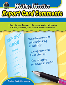 Picture of Writing effective report card  comments