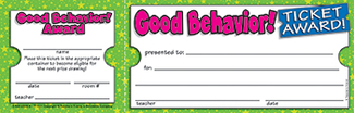 Picture of Good behavior ticket awards